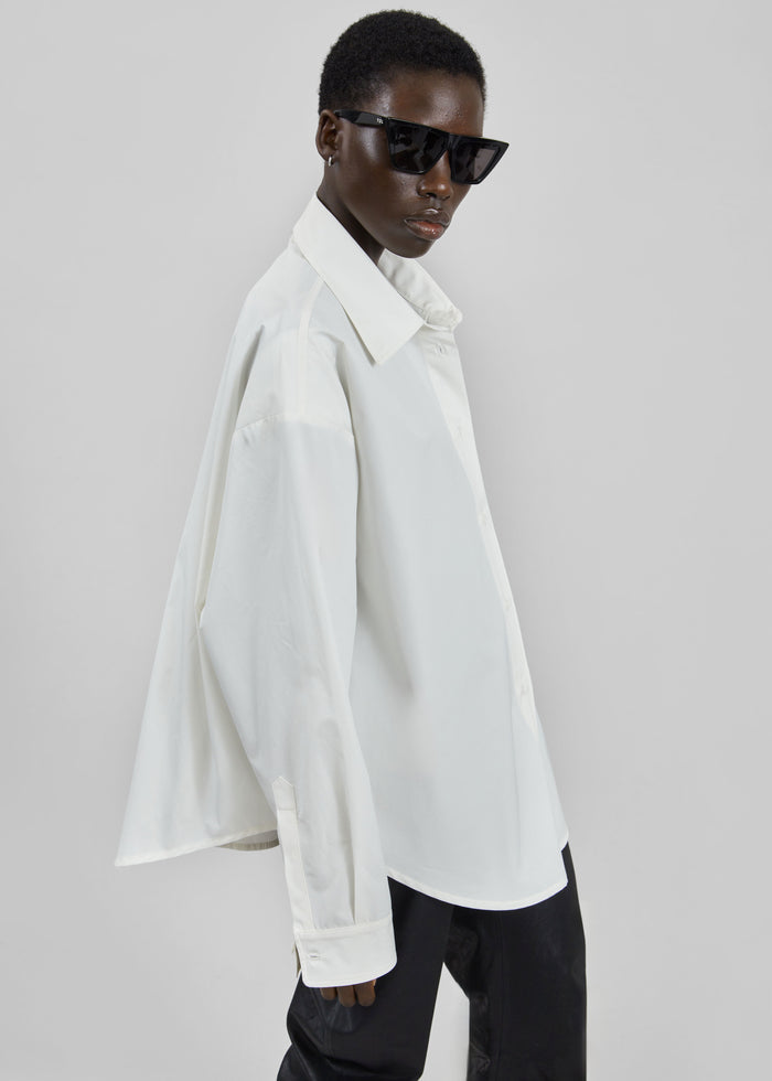 Jaslen Padded Shirt - White