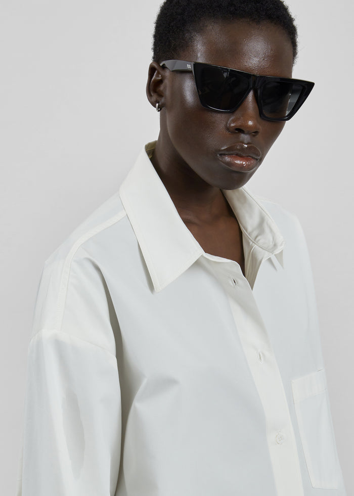 Jaslen Padded Shirt - White