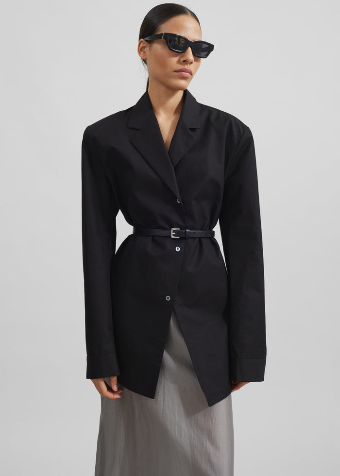 Jessie Leather Belt - Black