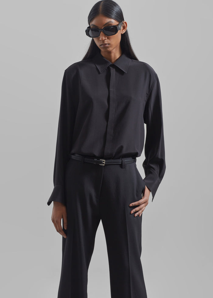 Jessie Leather Belt - Black