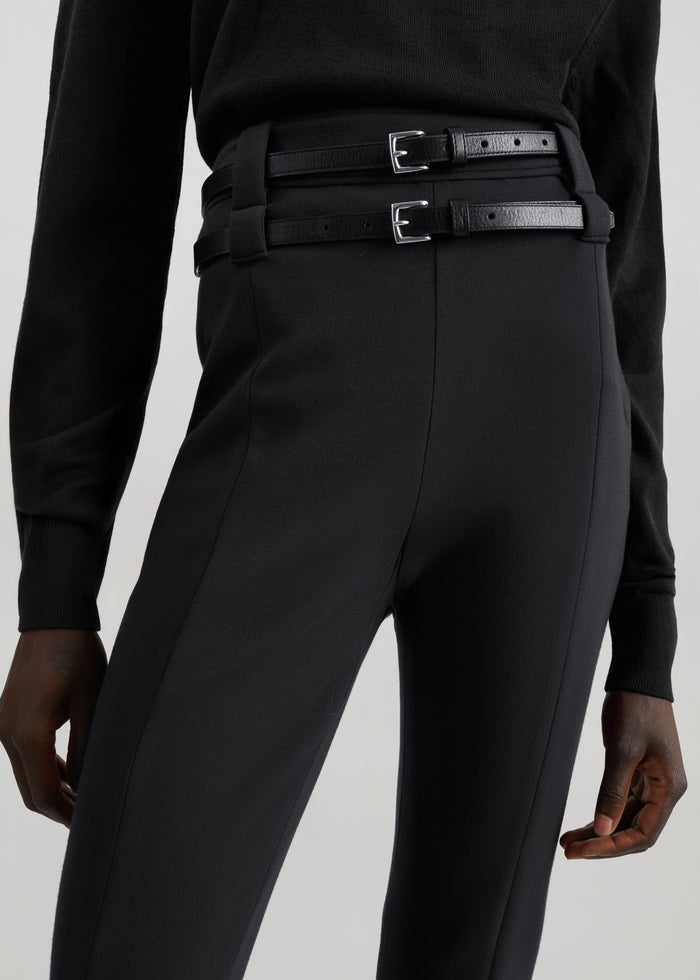 Jessie Leather Belt - Black