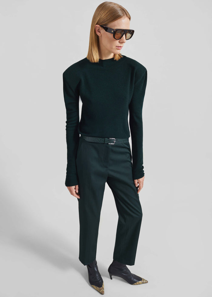 Jet Slim Tailored Trousers - Bottle Green