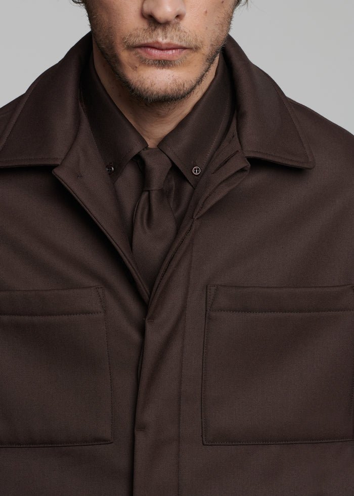Kaden Wool Tie - Brown