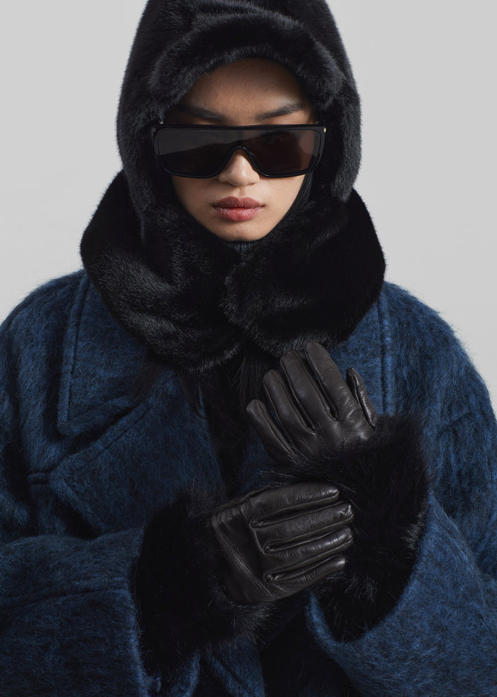 Kallio Faux Fur Hood - Black