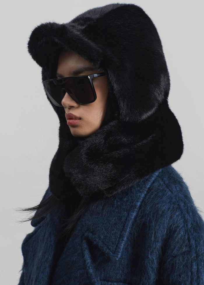 Kallio Faux Fur Hood - Black