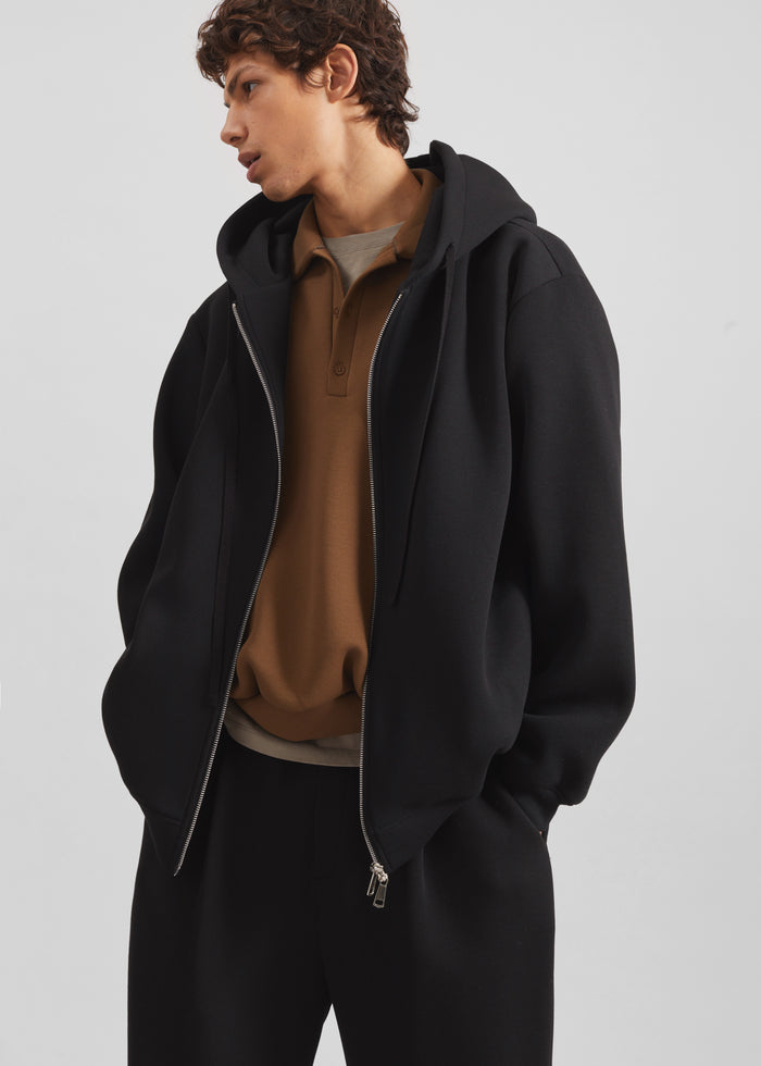 Kallmyr Zip-Up Hoodie - Black