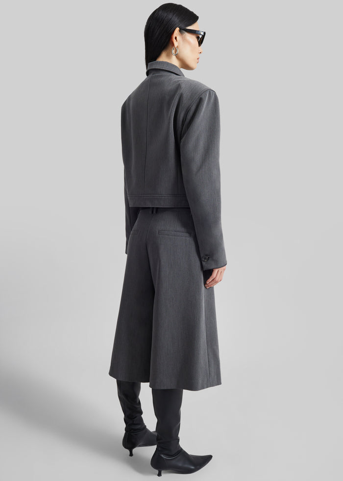 Kalvo Boxy Jacket - Dark Grey
