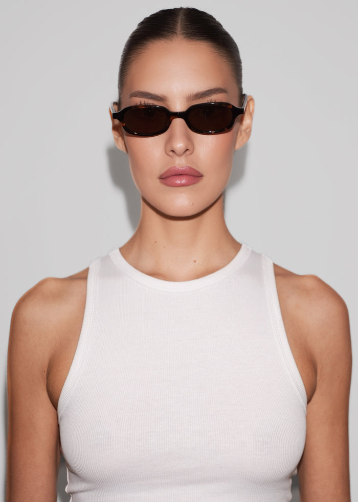 Karen Wazen Carolyn Sunglasses - Tortoise