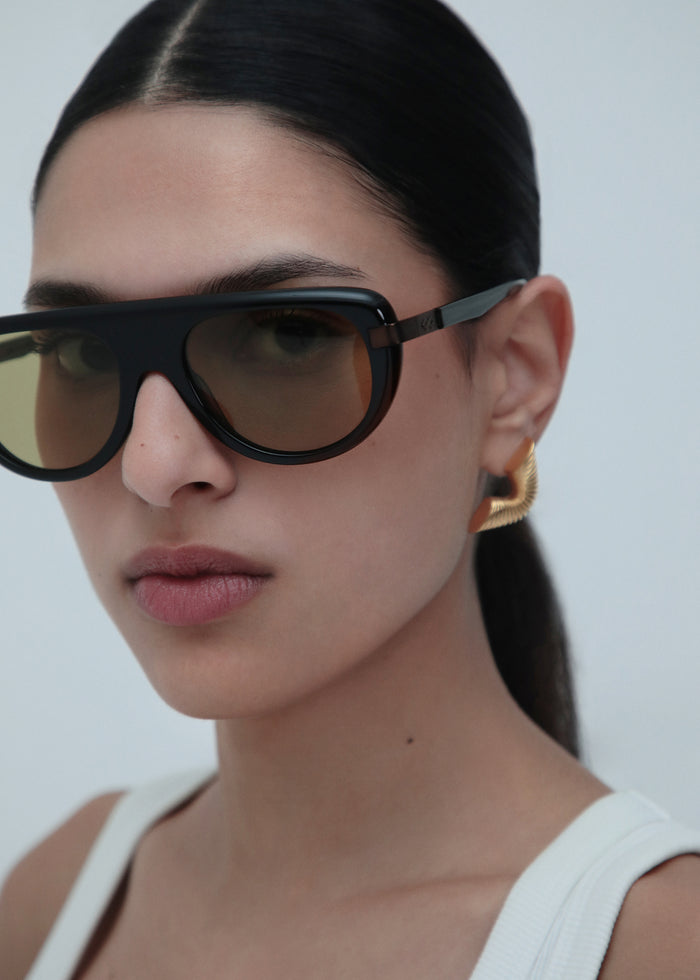 Karen Wazen Sol Sunglasses - Yellow
