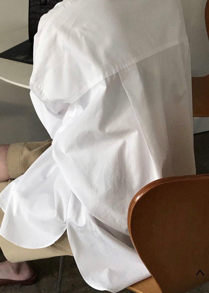 Kat Soft Oversized Shirt - White