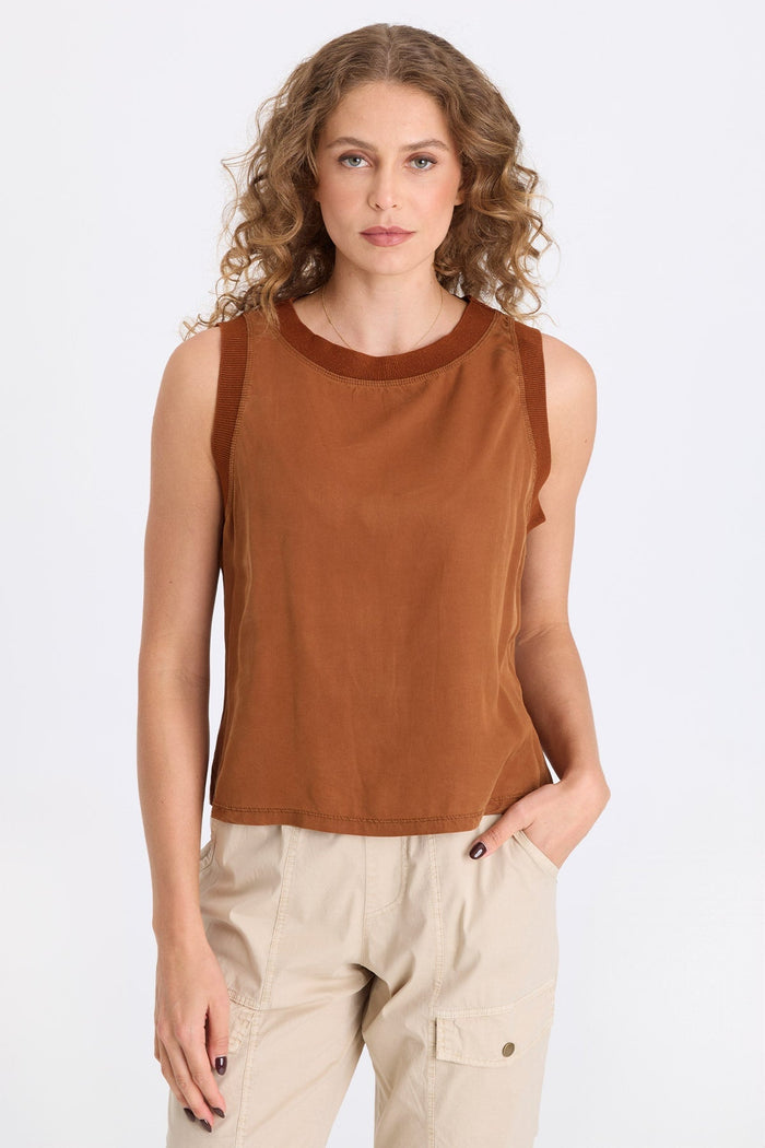 XCVI Katrine Soft Twill Elevated Tank