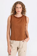 XCVI Katrine Soft Twill Elevated Tank