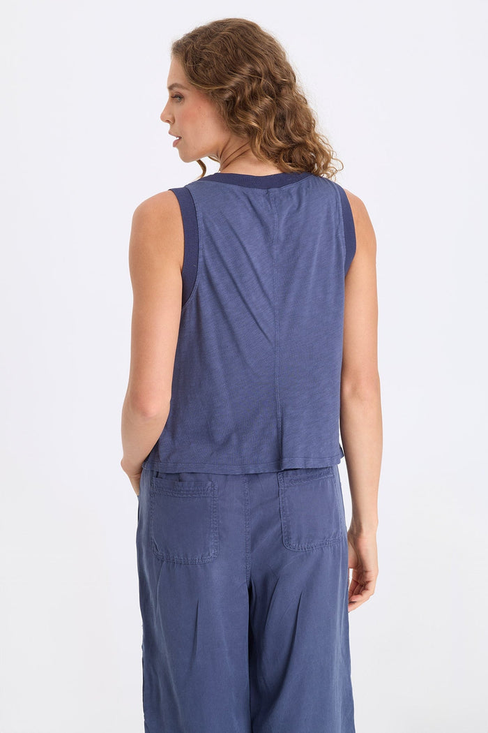 XCVI Katrine Soft Twill Elevated Tank