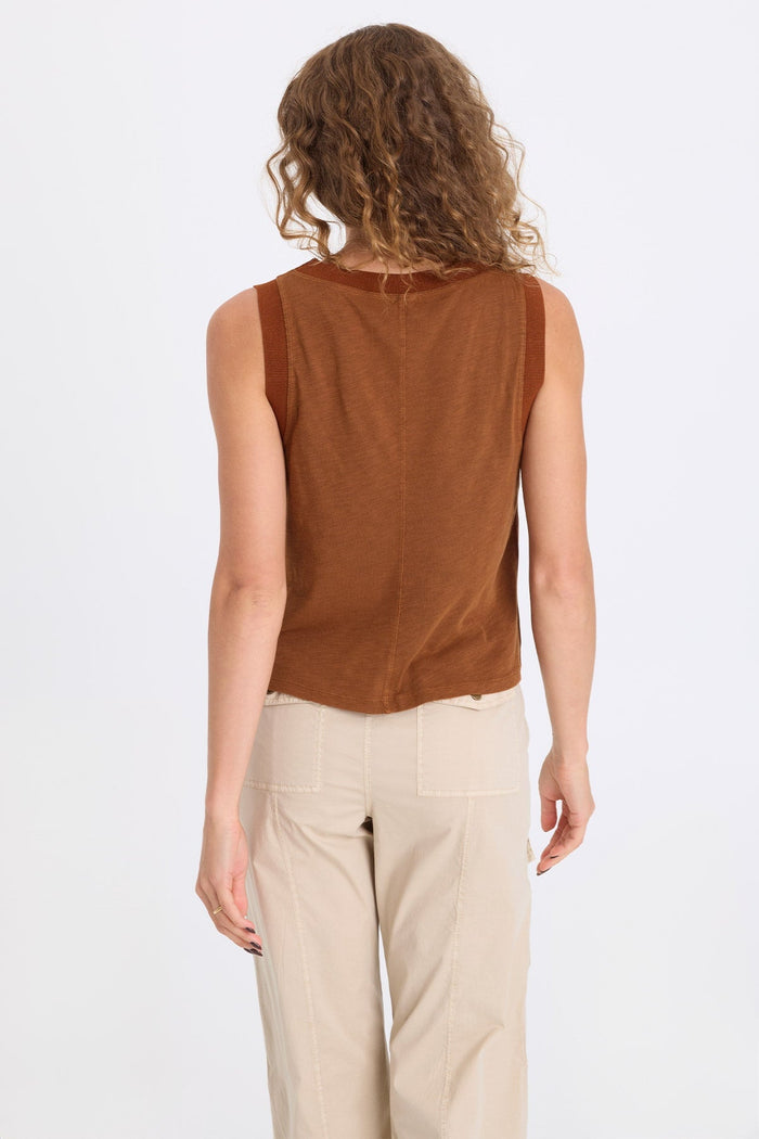 XCVI Katrine Soft Twill Elevated Tank