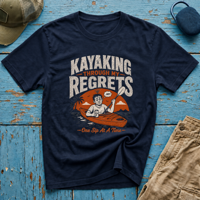 Kayaking Through My Regrets Graphic T-Shirt