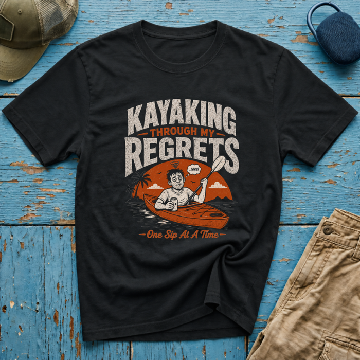 Kayaking Through My Regrets Graphic T-Shirt