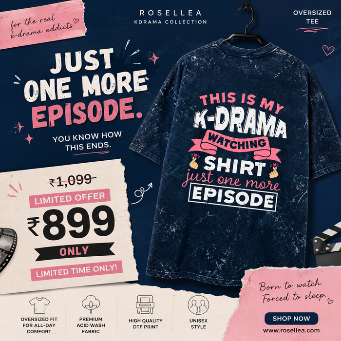 Kdrama Lover Oversized Tee