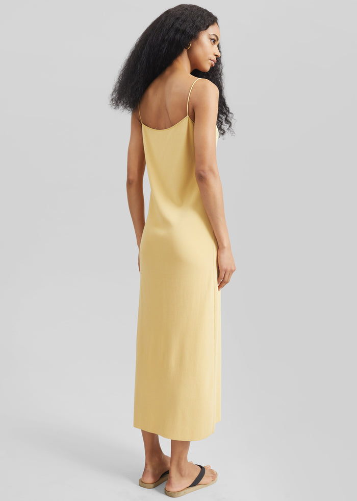 Keira Knit Midi Dress - Yellow