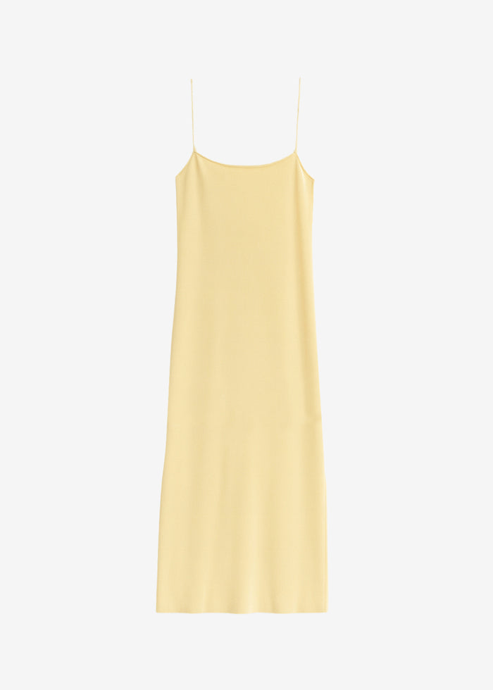 Keira Knit Midi Dress - Yellow