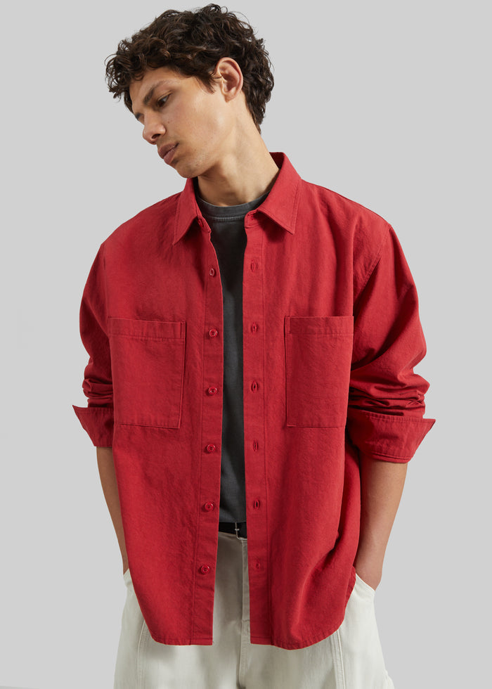 Keller Cotton Shirt - Red