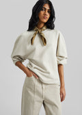 Kenitra Balloon Sleeve Sweatshirt - Beige