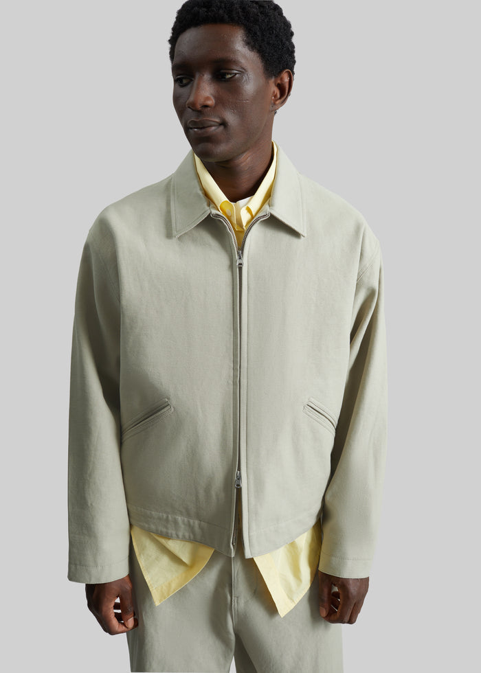 Kenton Cotton Zip Jacket - Beige