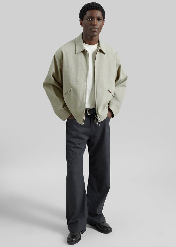 Kenton Cotton Zip Jacket - Beige