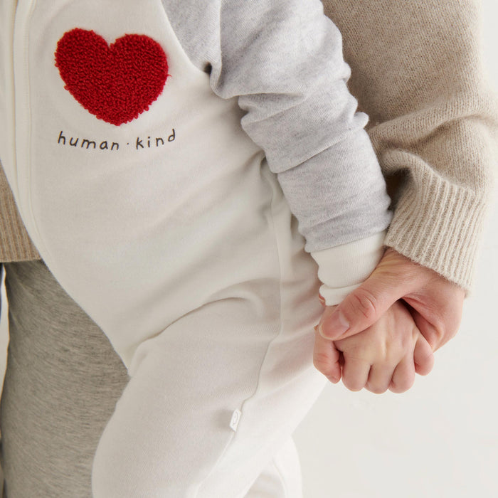 Kind Raglan Sleeve Zip Baby Pajamas 4 Pack