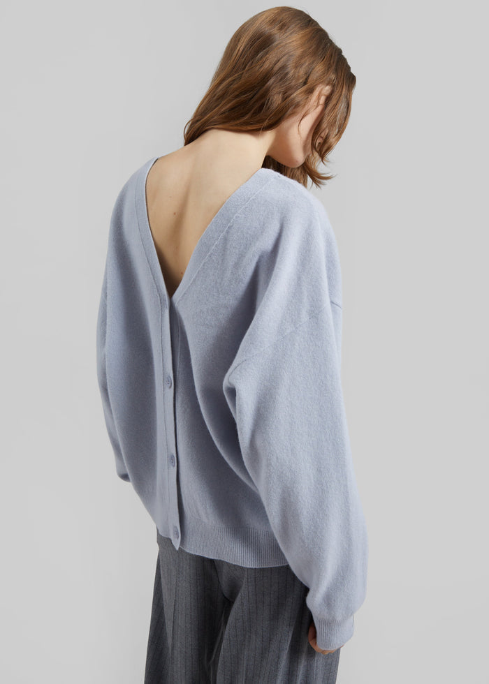 Lachen Double-Sided Wool Cardigan - Powder Blue