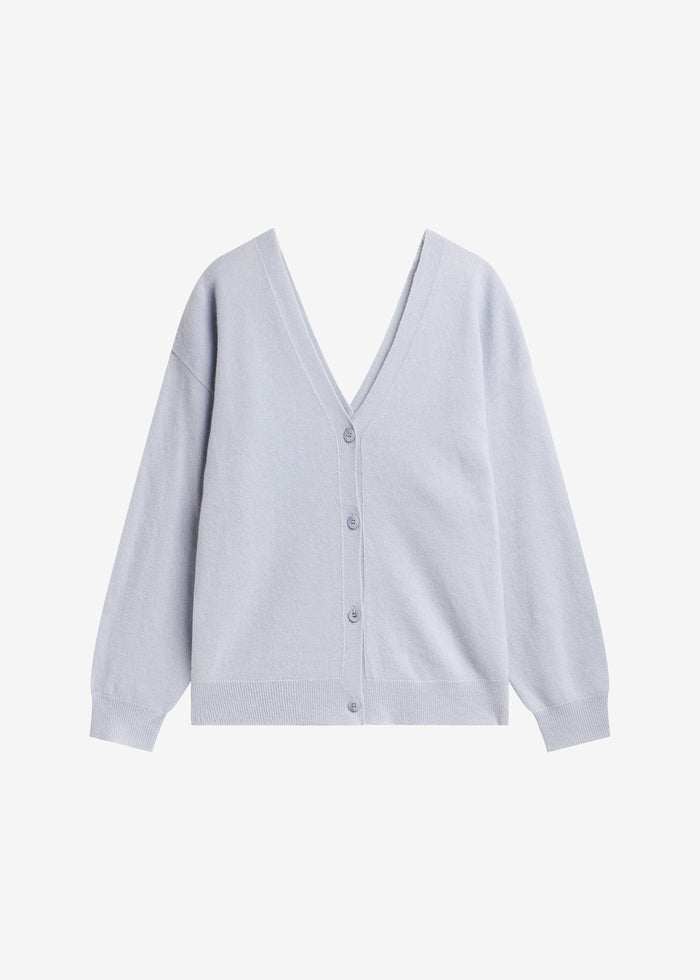 Lachen Double-Sided Wool Cardigan - Powder Blue