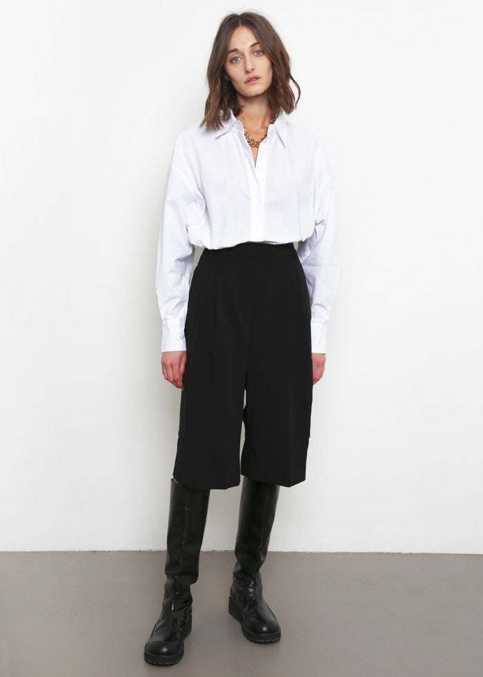 White Oversized Button Down Shirt Shirt Stage