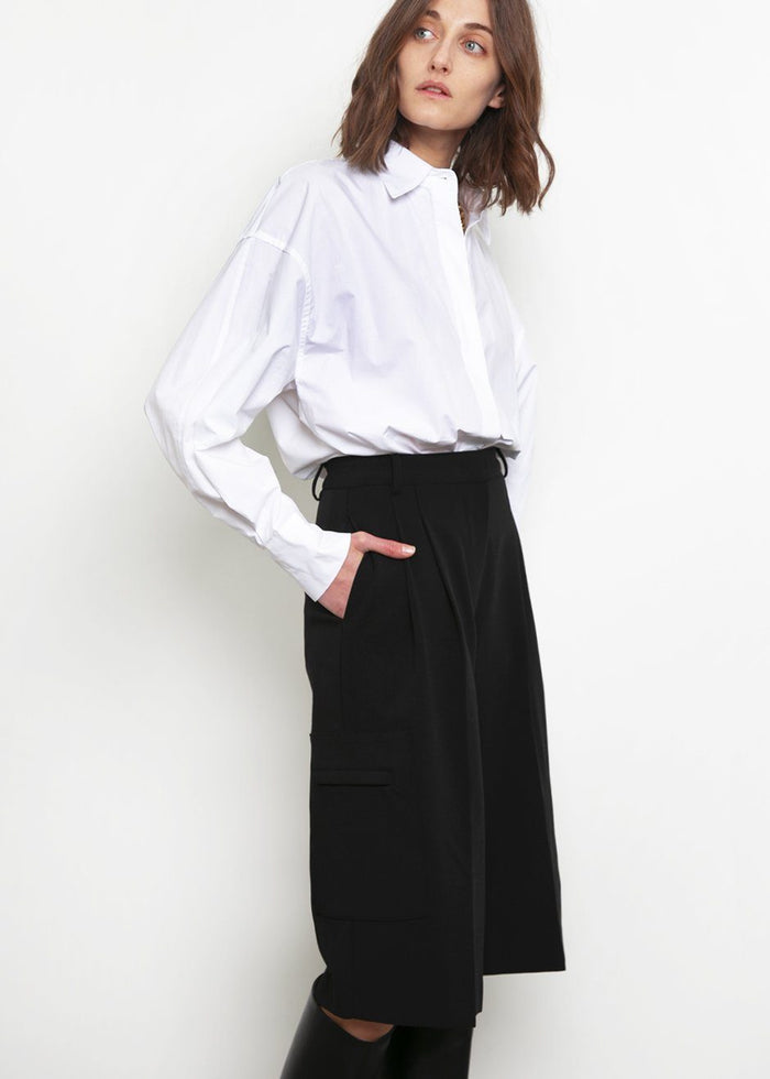 White Oversized Button Down Shirt Shirt Stage