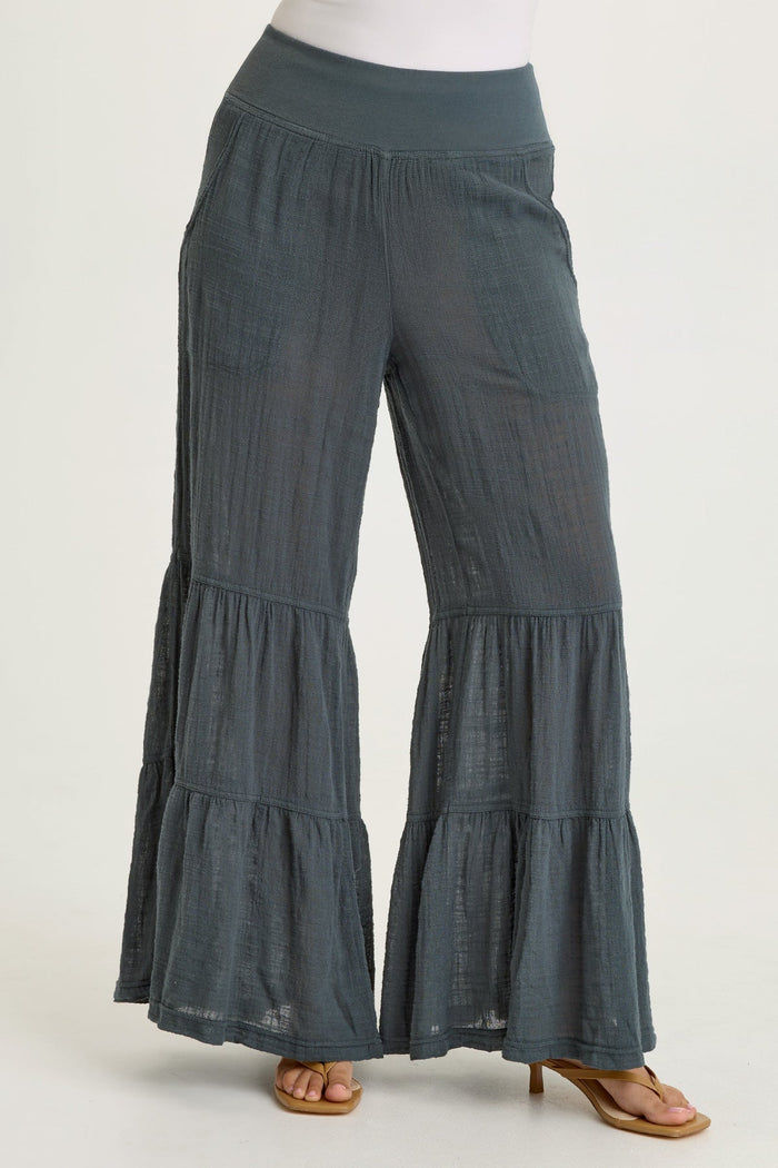Wearables Lando Gauze Tiered-Bottom Pant