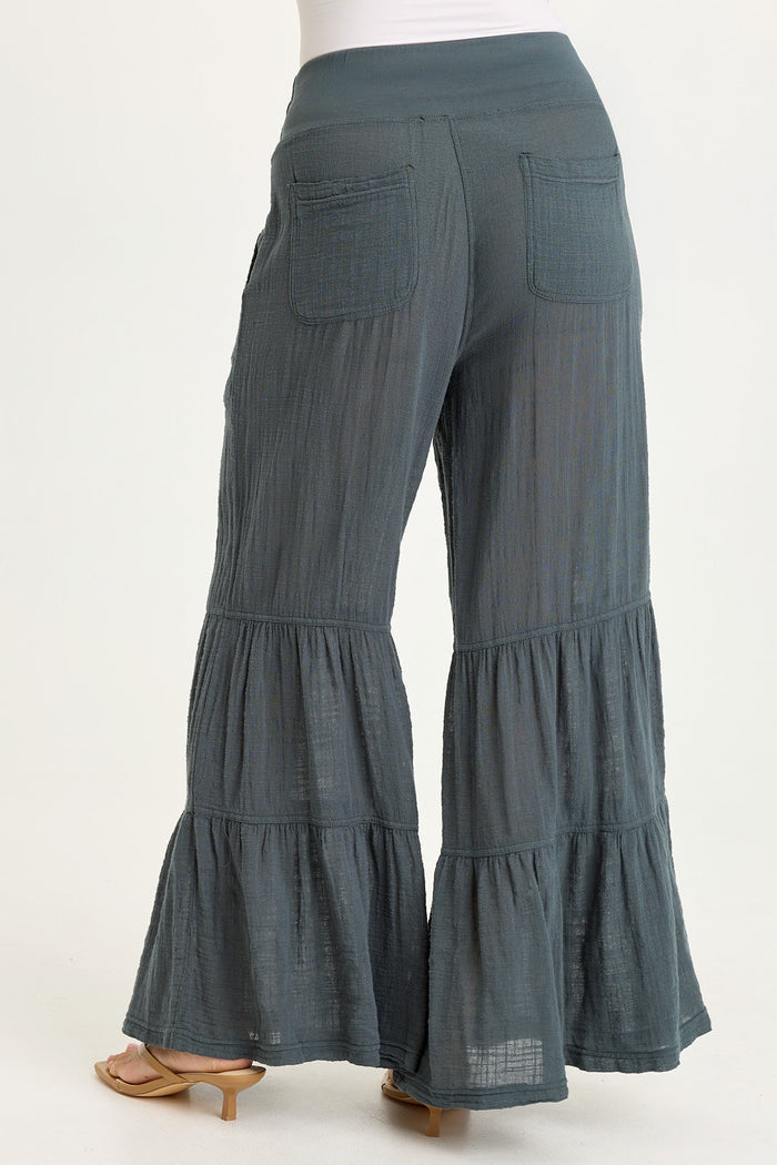 Wearables Lando Gauze Tiered-Bottom Pant