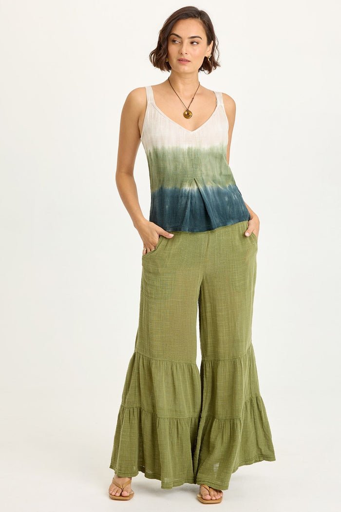 Wearables Lando Gauze Tiered-Bottom Pant