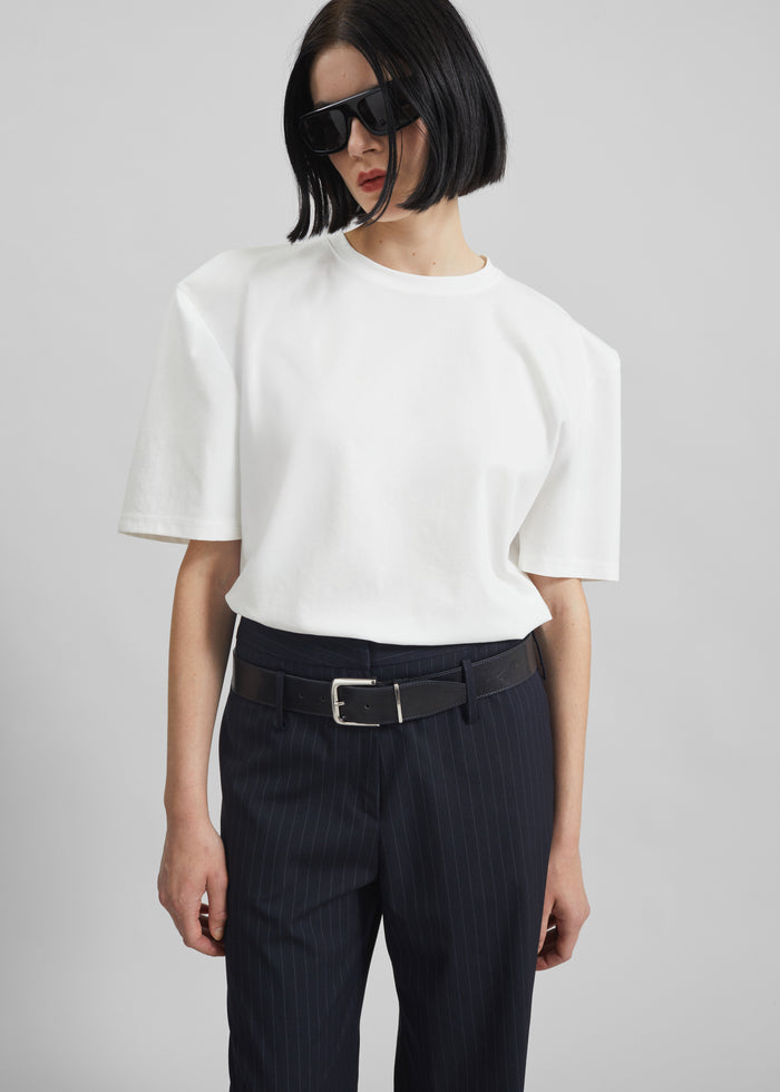 Laval Sculpted Sleeve T-Shirt - White