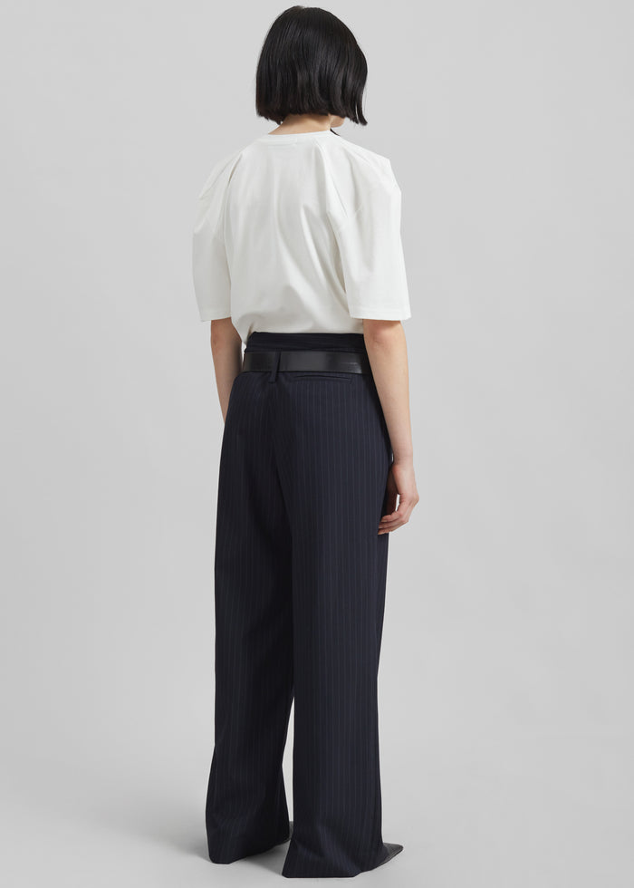 Laval Sculpted Sleeve T-Shirt - White