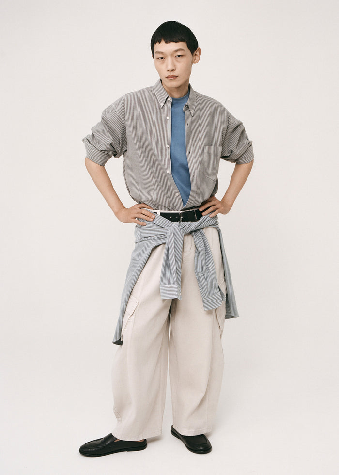 Legan Shirt - Grey Stripe