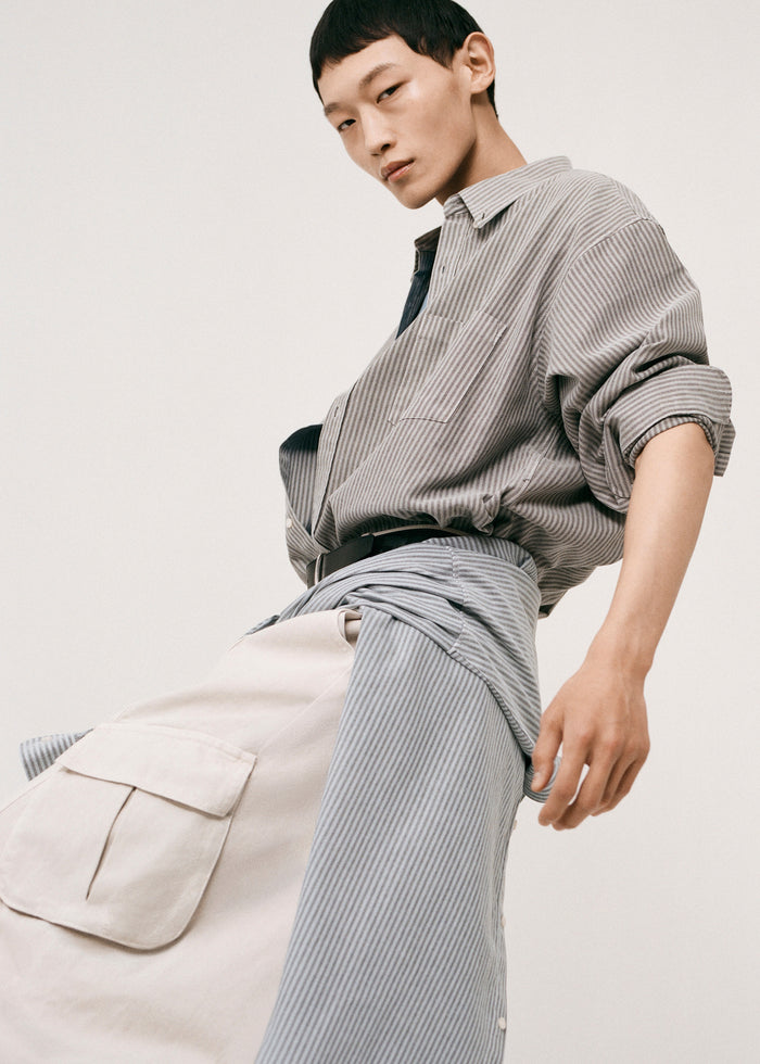 Legan Shirt - Grey Stripe