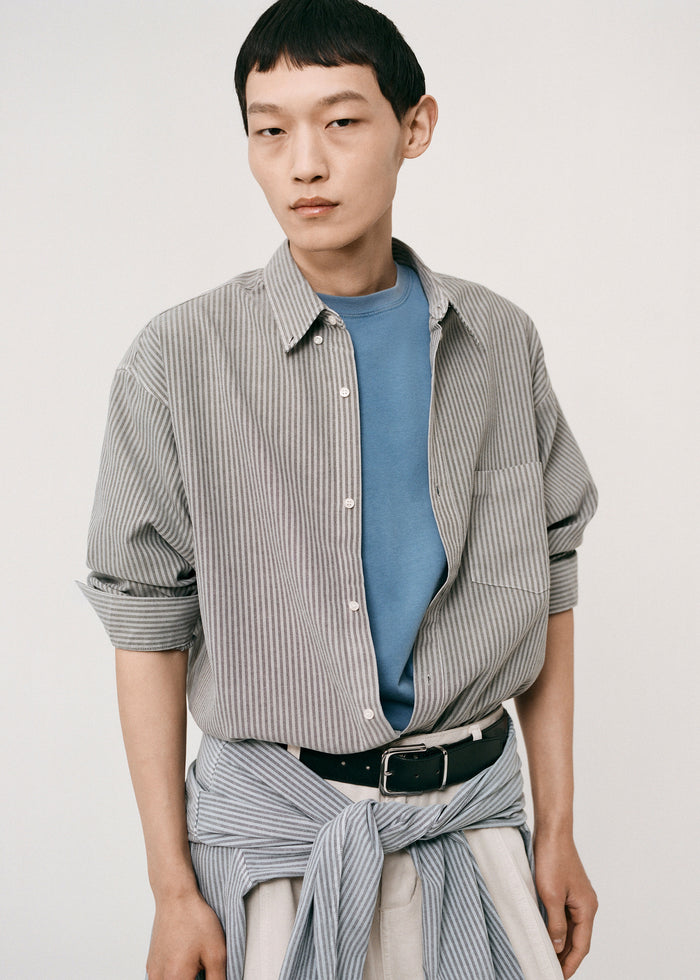 Legan Shirt - Grey Stripe