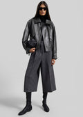 Leher Tailored Wool Culottes - Charcoal