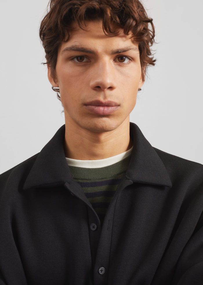 Lenham Polo Sweatshirt - Black