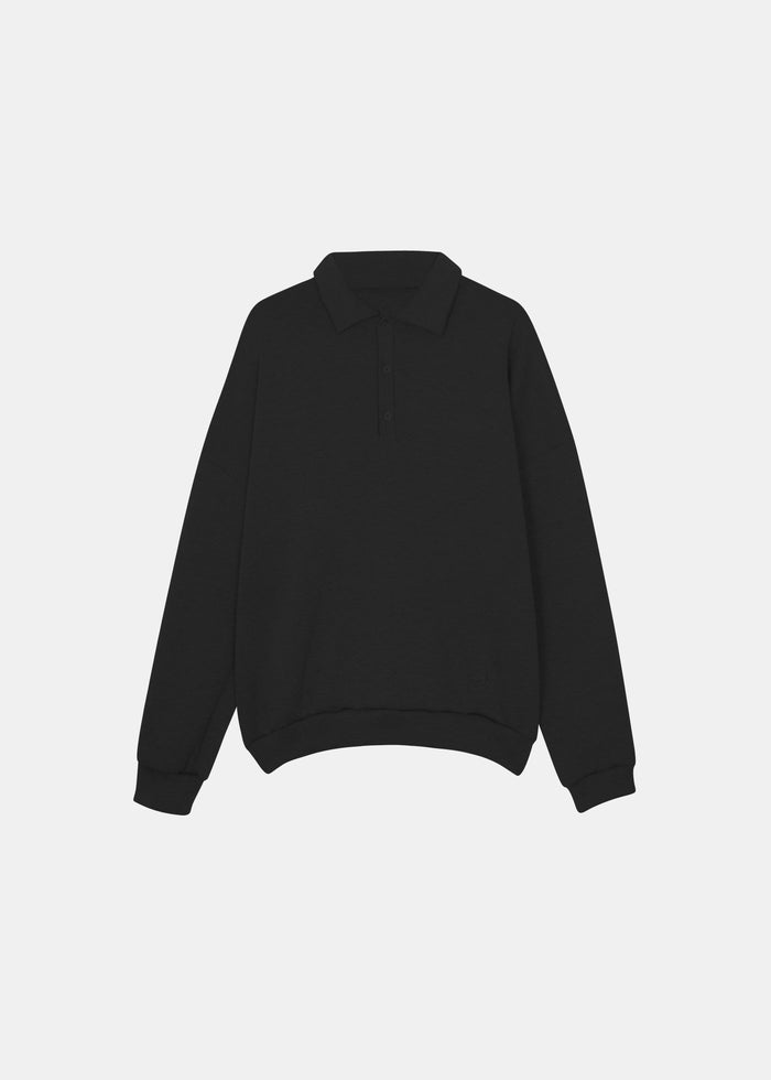 Lenham Polo Sweatshirt - Black