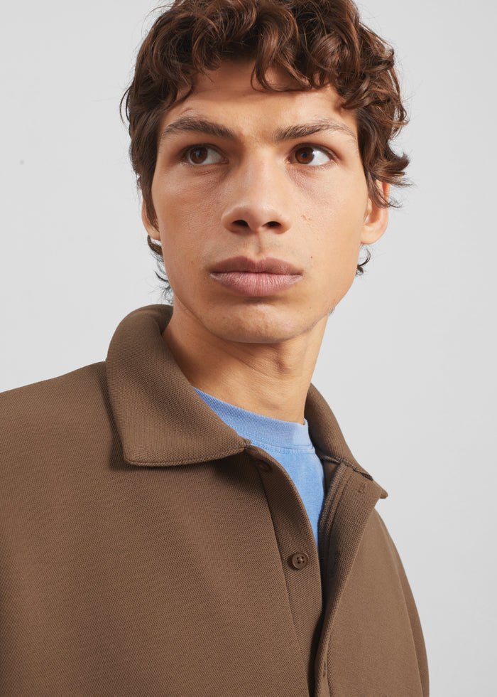 Lenham Polo Sweatshirt - Dark Camel