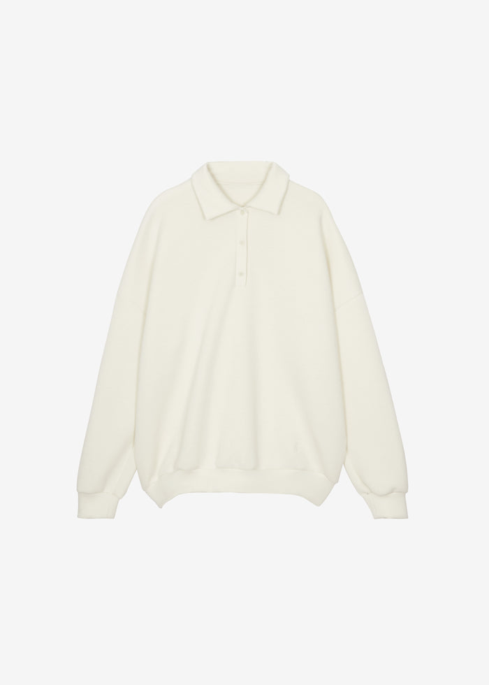 Lenham Polo Sweatshirt - Ivory