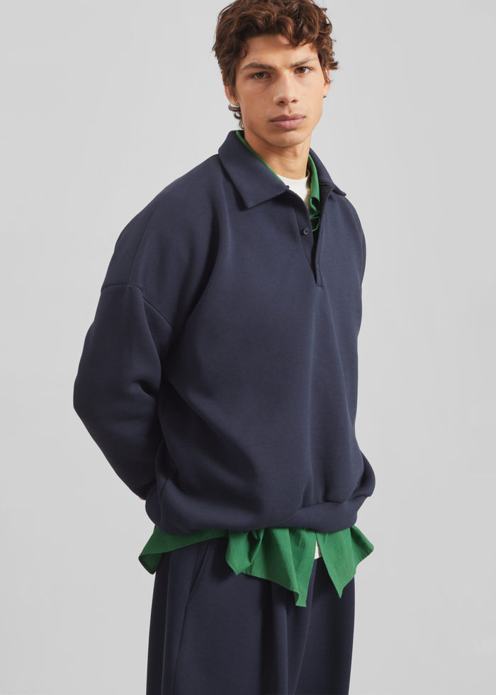 Lenham Polo Sweatshirt - Navy