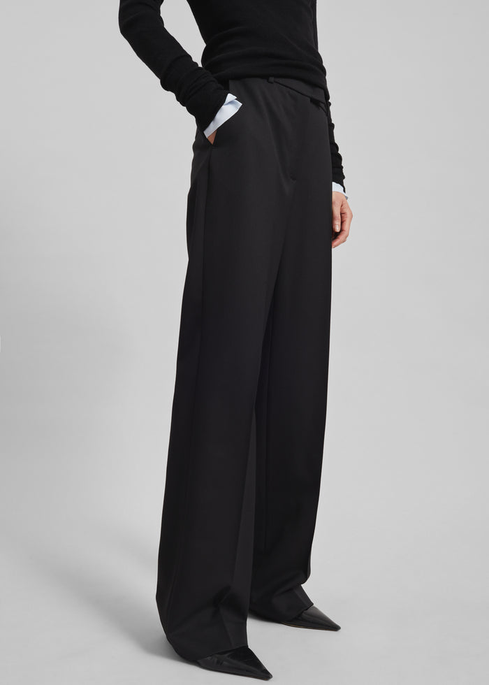 Lenora Straight Trousers - Black