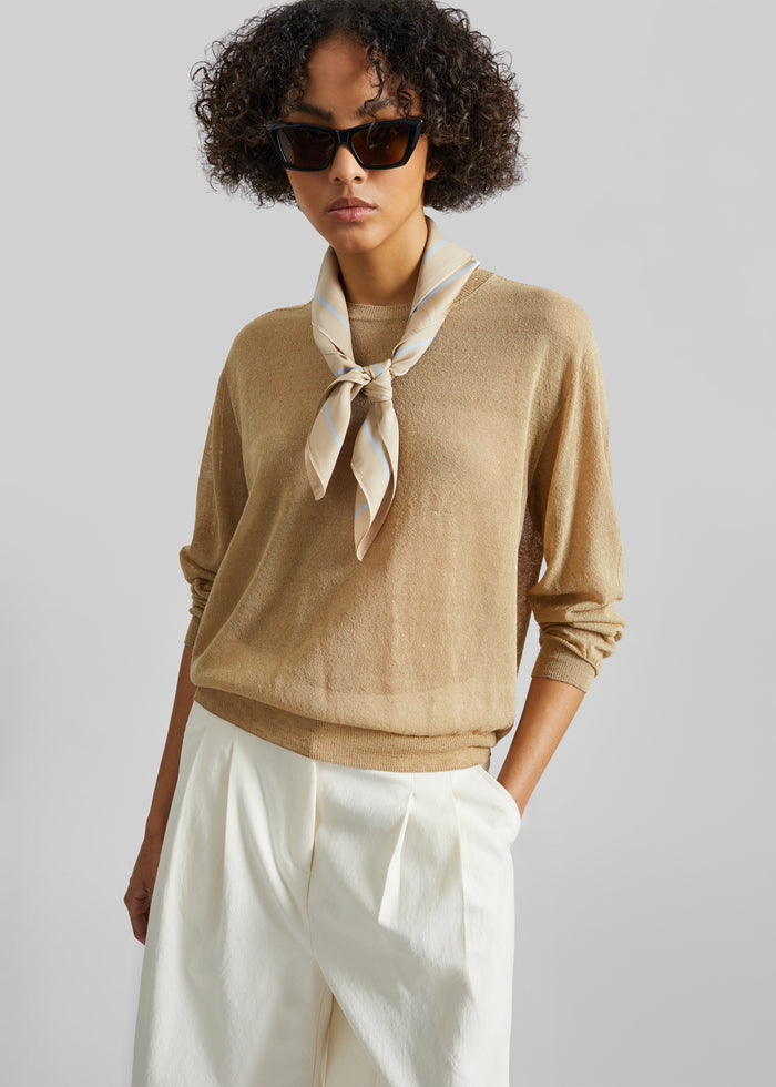 Lerici Square Scarf - Beige