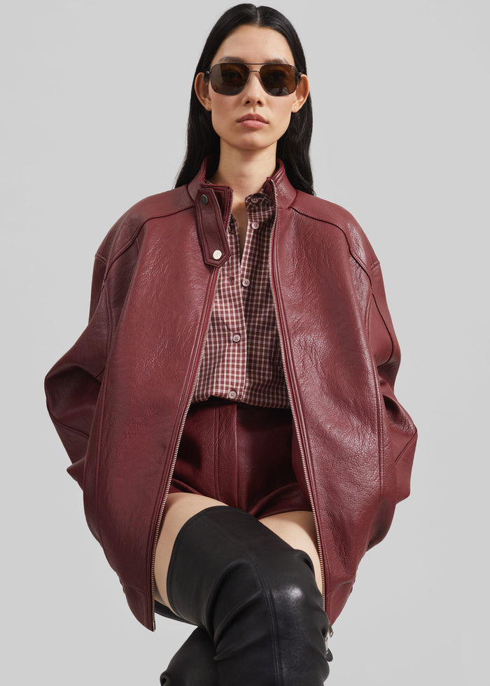 Lesja Cotton Shirt - Checked Red