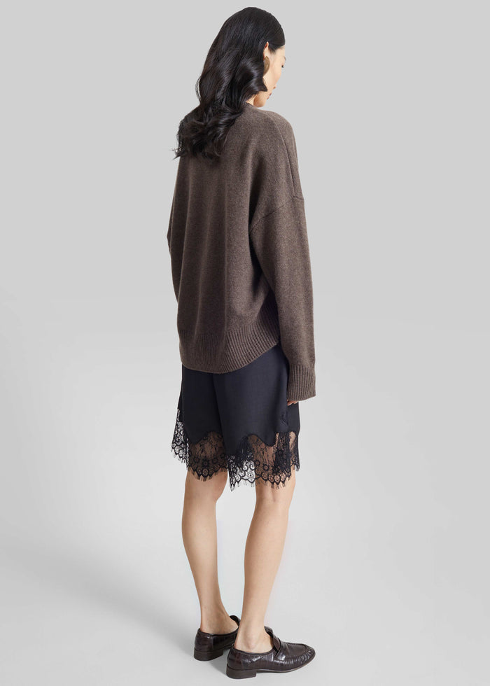Lido Lace Bermuda Shorts - Dark Grey